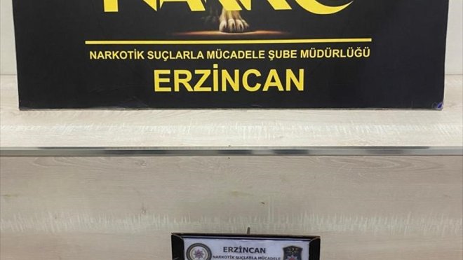Erzincan'da uyuşturucu madde operasyonunda 2 kişi hakkında işlem yapıldı