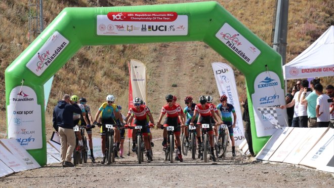 Erzurum'da MTA Cup Rice Series Dağ Bisikleti Yarışları devam ediyor