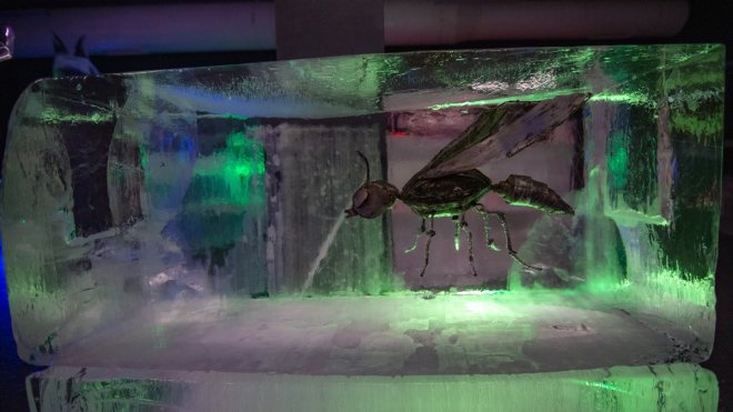 Erzurum'daki Buz Müzesi'nde atık metalden heykellerle temiz çevre mesajı veriliyor