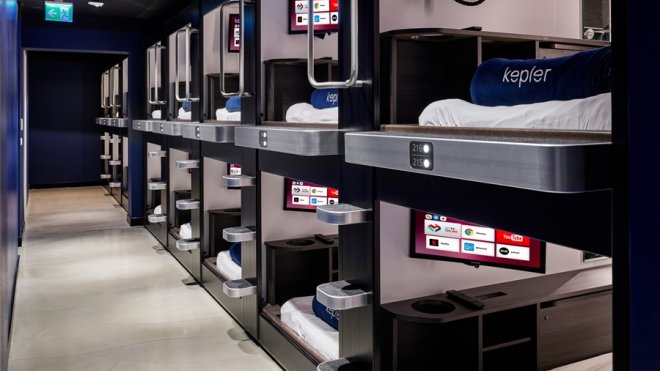 Sabiha Gökçen'in "uyku kabinlerine" Avrupa Bölge birinciliği ödülü