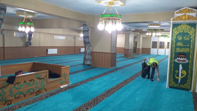 Van'da ibadethanelerde temizlik çalışması yapıldı