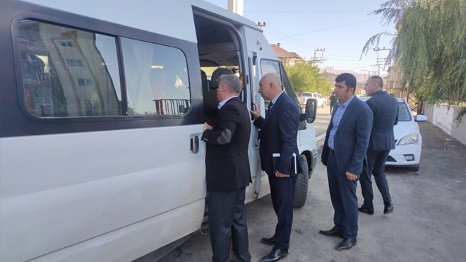 Yüksekova'da okul servisleri denetlendi