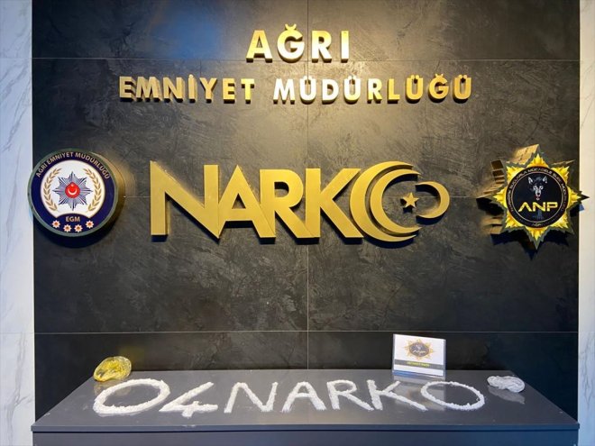 AĞRI Uyuşturucu yakalanan 9 operasyonunda - şüpheli tutuklandı 1