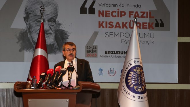 Bakan Tekin, Vefatının 40. Yılında Necip Fazıl Kısakürek Sempozyumunda konuştu:1