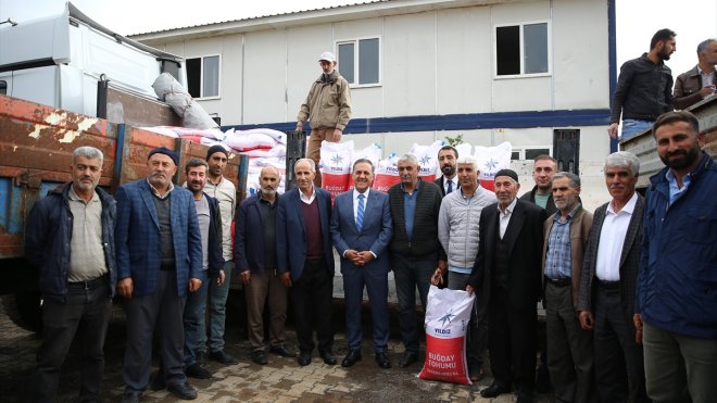 Bingöl'de üreticilere hibe destekle 405 ton buğday tohumu dağıtıldı
