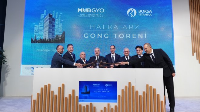 Borsa İstanbul'da gong MHR Gayrimenkul Yatırım Ortaklığı AŞ için çaldı