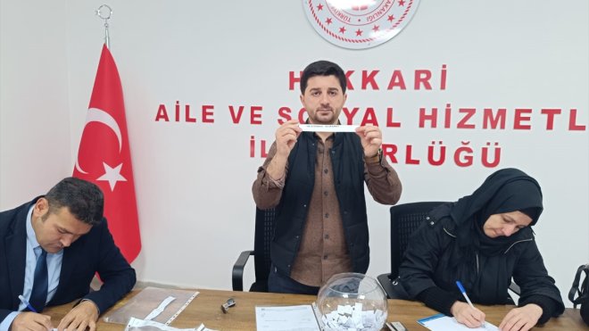 Hakkari'de TYP kapsamında istihdam edilecek 6 kişi kurayla belirlendi