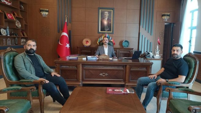 Kaymakam Kundakçı'yı, Baskilliler Derneği ziyaret etti