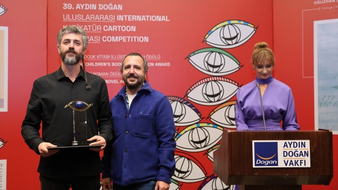 39. Aydın Doğan Uluslararası Karikatür Yarışması'nın kazananları ödüllerini aldı