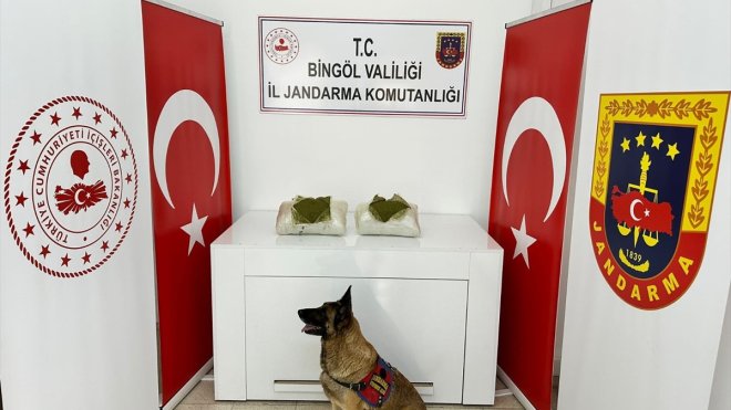 Bingöl'de 12 kilo 550 gram esrar ele geçirildi