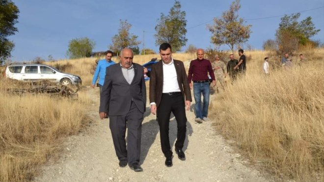 Çemişgezek Kaymakamı Orçun Cüneyt Zor, köylerde incelemelerde bulundu