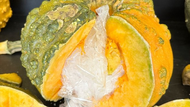 Hakkari'de bal kabakları içinde 14 kilo 100 gram sentetik uyuşturucu ele geçirildi