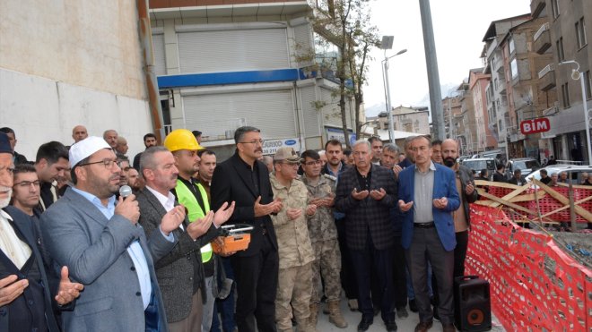 Hakkari'de Hacı Sait Camisi'nin temeli atıldı