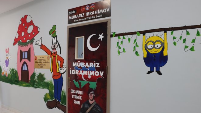 Iğdır'da Azerbaycan Milli Kahramanı Mübariz İbrahimov adına sınıf açıldı
