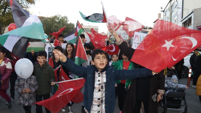 Iğdır'da 'Büyük Filistin Yürüyüşü' düzenlendi