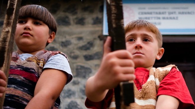Iğdır'da çocuklar Anıtkabir'deki nöbet değişimini canlandırdı
