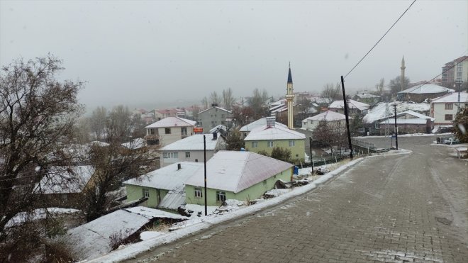 Karlıova'da kar yağışı ve sis etkili oldu