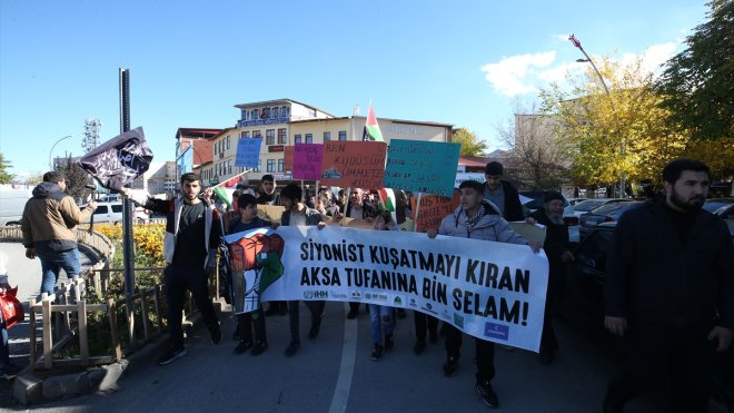 Muş'ta "Büyük Gazze Yürüyüşü" düzenlendi