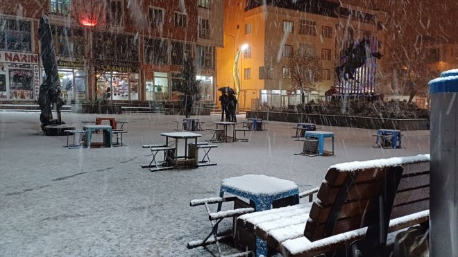 Malazgirt'te kar etkili oldu