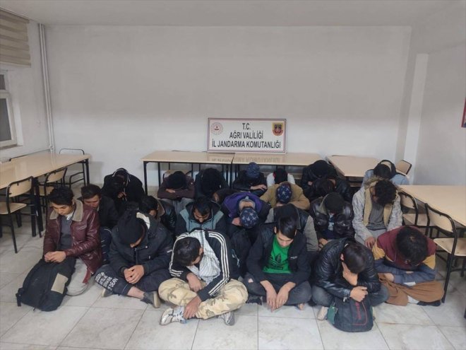 bindirilirken yakalandı Ağrı