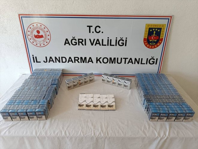 Ağrı'da 655 paket kaçak sigara yakalandı
