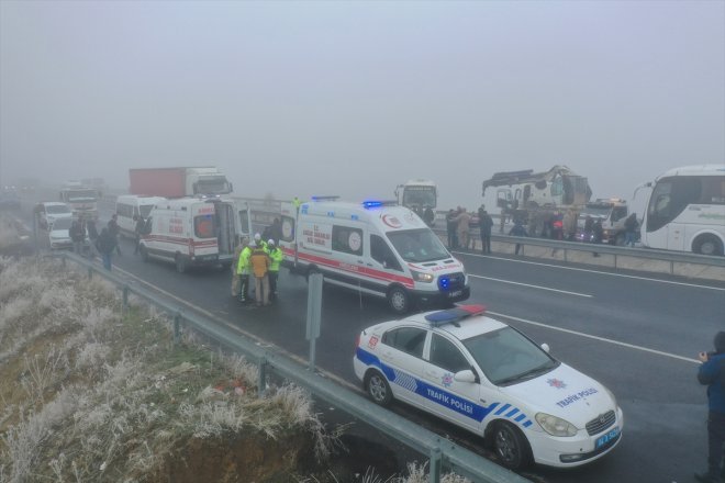 kişi yaralandı 19 trafik (DRON) aracın kazasında - 7 AĞRI zincirleme karıştığı 7