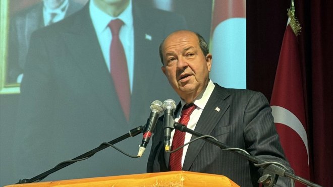 KKTC Cumhurbaşkanı Tatar, Ardahan'daki 'Halk Buluşması'nda konuştu: