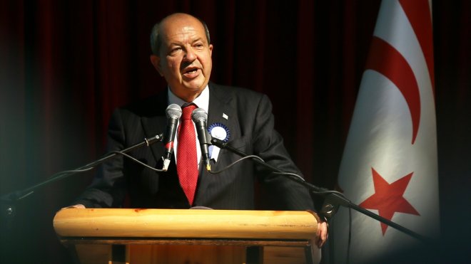 KKTC Cumhurbaşkanı Tatar, Ardahan'da düzenlenen konferansta konuştu: