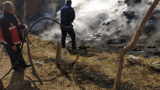 Başkale'de 3 bin 500 bağ ot yandı