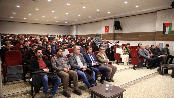 Bitlis'te 'Gazze bizim neyimiz olur?' konferansı düzenlendi