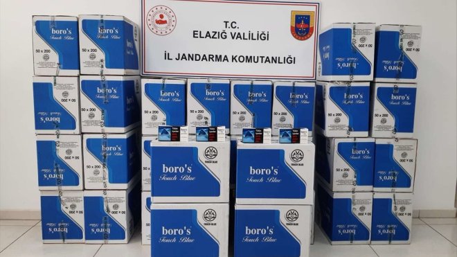 Elazığ'da 320 bin kaçak makaron ele geçirildi