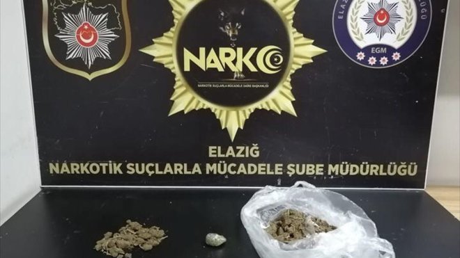 Elazığ'da uyuşturucu operasyonunda 2 şüpheli yakalandı