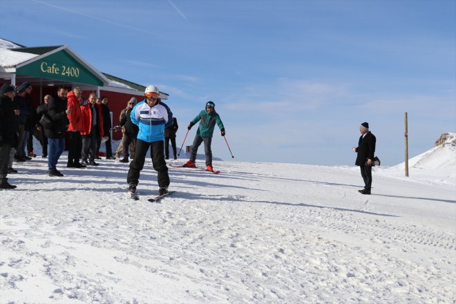 heyecanı kayak başladı Erzincan