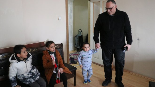 Filistinli akademisyen ve ailesine Erzurum'da Türk Kızılay sahip çıktı