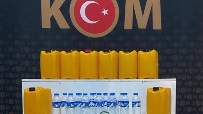 Kars'ta sahte içki operasyonunda 10 şüpheli yakalandı