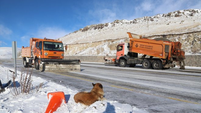 Ardahan ve Kars'ta kar ve tipi ulaşımı aksatıyor