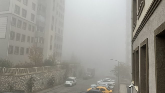 MALATYA - Sis etkili oldu1