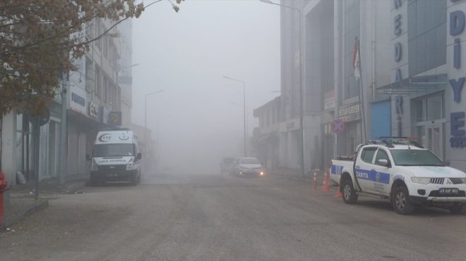 Malazgirt'te sis etkili oldu