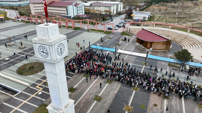VAN - Akademisyen ve öğrenciler Filistin için yürüdü1