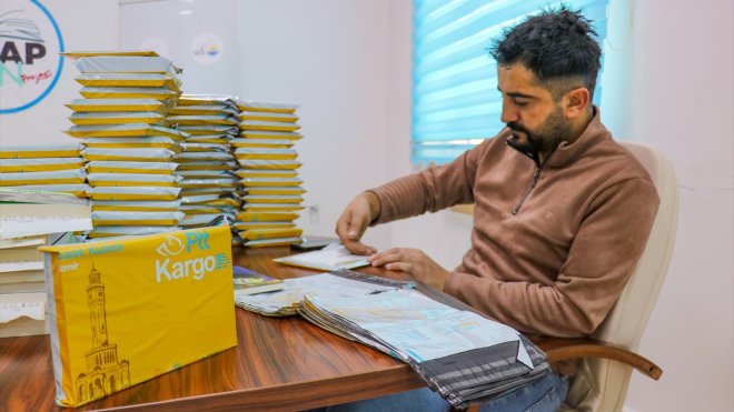 Van'da PTT Kargo aracılığıyla 130 bini aşkın kitap öğrencilere ulaştırıldı