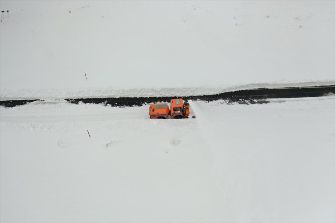 2 bin rakımda açık AĞRI için karla yolları Ekipler ediyor tutmak mücadele - 4