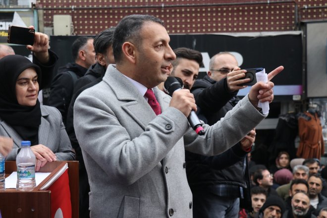 coşkuyla Aydın, adayı AK Başkan Parti karşılandı Belediye kentte Ağrı 5