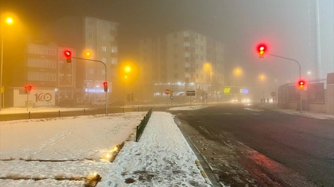 Ardahan'da yoğun sis oluştu