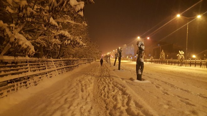Bingöl'de yoğun kar yağışı etkili oluyor
