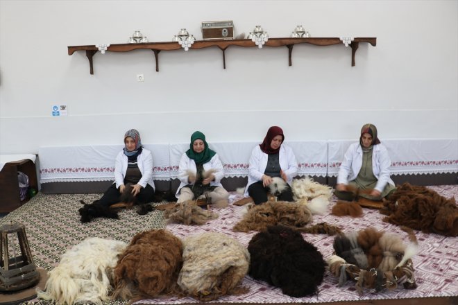 kumaşından ürünü ehram Enstitüsünün tescillendi Erzurum yapılan 457 Olgunlaşma 5
