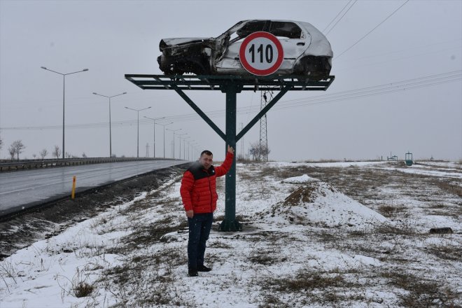 uyarılıyor - kazalarına araçlarla ERZURUM hasarlı Sürücüler karşı trafik 3