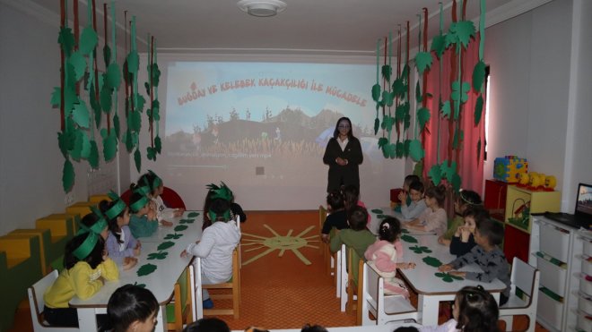 Iğdır'da anaokulu ve kreş öğrencilerine doğa koruma eğitimleri veriliyor