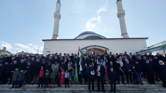 İsrail'in Gazze'ye yönelik saldırıları Van, Muş ve Bitlis'te protesto edildi