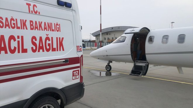Kalp yetmezliği olan bebek ambulans uçakla Van