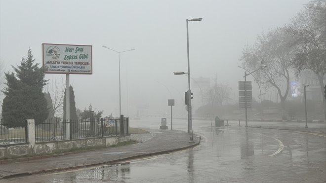 Malatya'da sis etkili oluyor